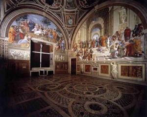 View of the Stanza della Segnatura 2 by Raphael