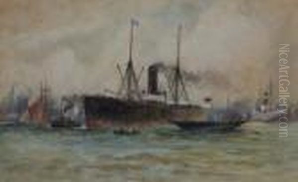 Harbour Scene With Various Shipping - view 1