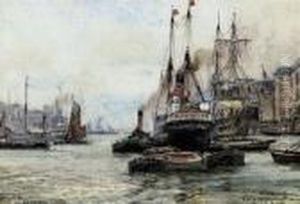 Wapping Reach by William Harrison Scarborough