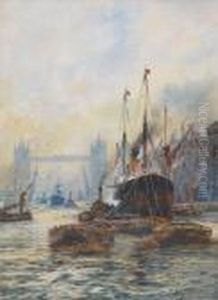 The Tower Bridge, London by William Harrison Scarborough