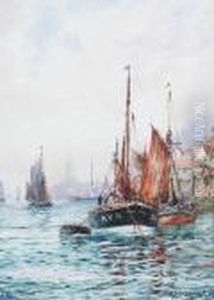 A Misty Morning, Whitby by William Harrison Scarborough