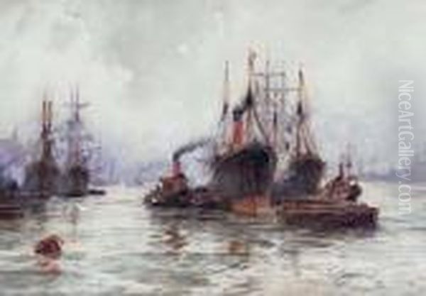 Shipping On The Thames - view 1