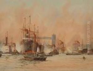 The Pool Of London by William Harrison Scarborough