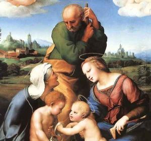 The Canigiani Madonna (detail) by Raphael