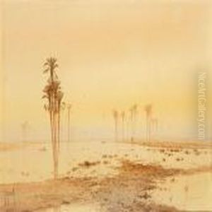 Landscape With Palms by Spyridon Scarvelli