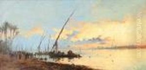 Sunset In The Nile by Spyridon Scarvelli