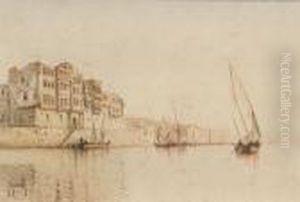 Orientalische Stadtpartie Am Nil by Spyridon Scarvelli