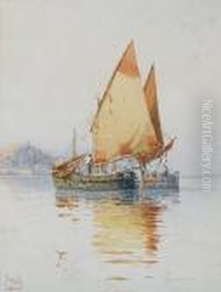 Sailing Vessels Off Corfu - view 1