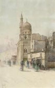 A Bustling Street, Cairo by Spyridon Scarvelli