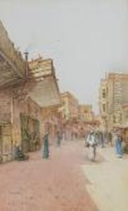 Cairo Street Scene by Spyridon Scarvelli