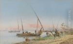 On The Banks Of The Nile by Spyridon Scarvelli