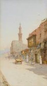 Cairo Street Scene by Spyridon Scarvelli