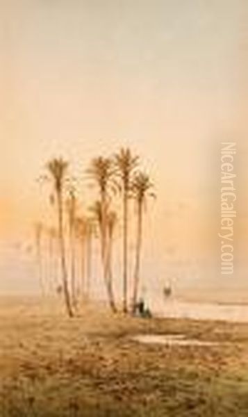 Shore With Palm Trees - view 1