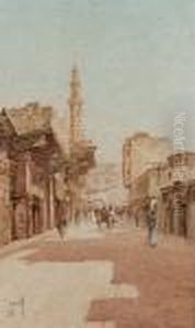 Cairo Street Scene by Spyridon Scarvelli