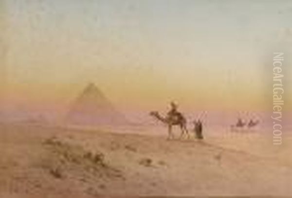 The Pyramids At Giza - view 1