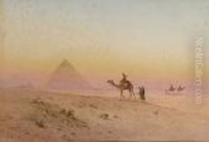 The Pyramids At Giza by Spyridon Scarvelli