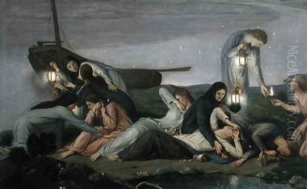 The Wise and Foolish Virgins, 1919-20 by Charles Haslewood Shannon