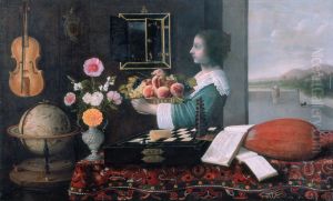 Summer or the Five Senses 1633 by Sebastien Stoskopff
