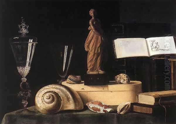 Still-Life with Statuette and Shells - view 1