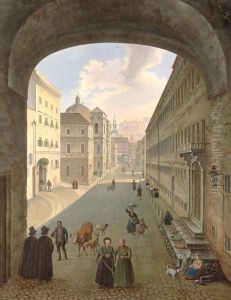 Palais Lodron, Salzburg, 1833 by Hubert Sattler