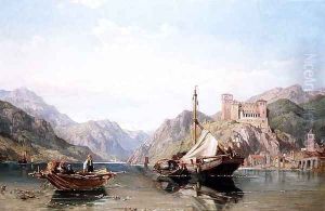 Angera on Lake Maggiore by George Clarkson Stanfield
