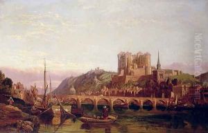 Saumur, by the Loire Valley by George Clarkson Stanfield