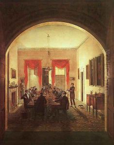 The Dinner Party 1821 by Henry Sargent