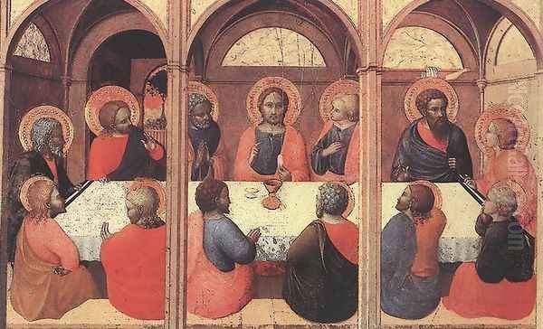 The Last Supper 1423 by Stefano Di Giovanni Sassetta