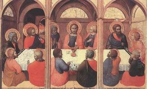 The Last Supper 1423 by Stefano Di Giovanni Sassetta