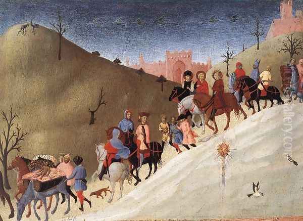The Journey of the Magi c. 1435 by Stefano Di Giovanni Sassetta