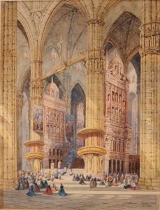 Cattedrale Di Milano. Italia by Henry Thomas Schafer