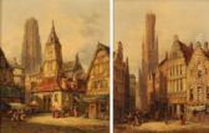 Scorcio Di Bruges by Henry Thomas Schafer