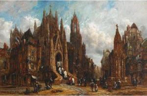Street Scene In Flanders