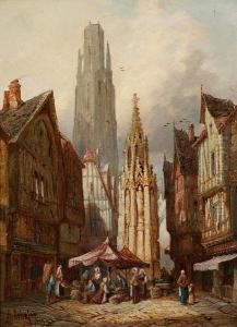 Rouen, Normandy, Place De La Croix Dest.pierre