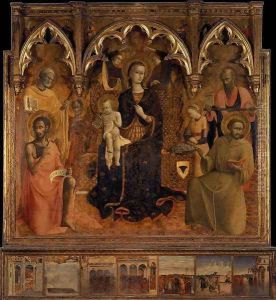The Virgin and Child with Saints 1430-32 by Stefano Di Giovanni Sassetta