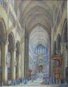 Interior Of St Martin's Cathedral, Ypres