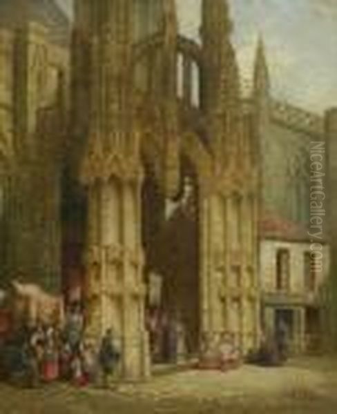Portal Von Notre-dame In Louviers - view 1