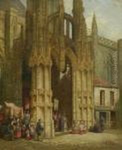 Portal Von Notre-dame In Louviers Portal Von Notre-dame In Louviers