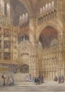 Chapel Of The High Altar, Toledo Cathedral, Spain by Henry Thomas Schafer