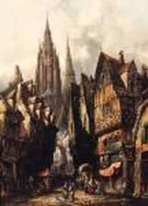 The Market, Frankfurt; And Caudebec, France
