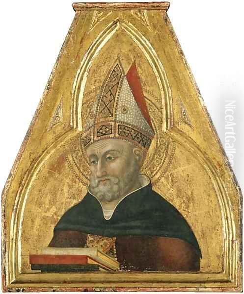 Saint Augustine, a pinnacle of the Borgo Sansepolcro Altarpiece - view 1