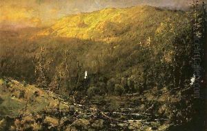 A Wooded Mountain Landscape by William Louis Sonntag