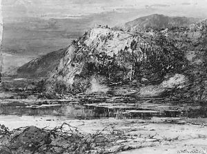 Landscape with Rocky Hills and Stream by William Louis Sonntag