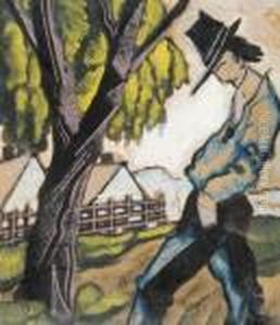 Homme Pres D'un Arbre