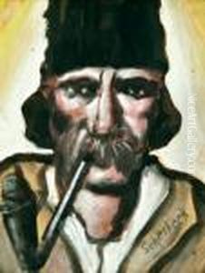 Kucsmas Ferfi Pipaval by Hugo Scheiber