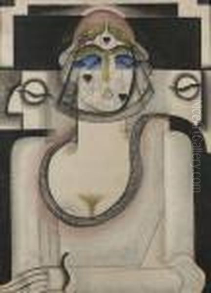 Portrait De Femme Au Voile Noir - view 1