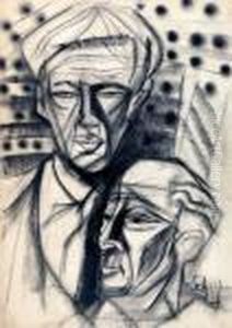 Two Heads by Hugo Scheiber
