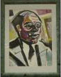 Portrait D'homme by Hugo Scheiber
