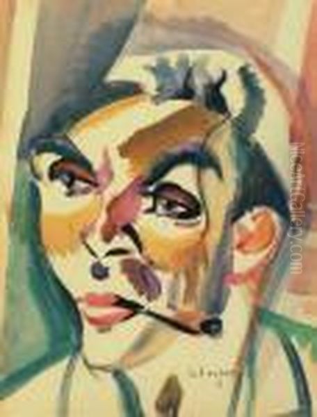 Smoking Boy - view 1