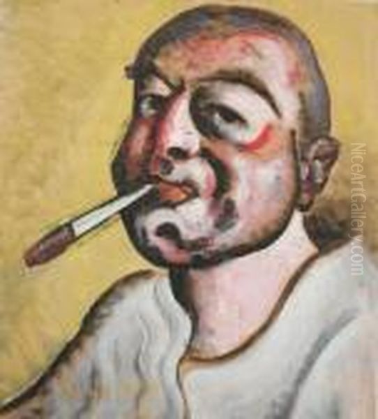Self Portrait With Cigarette - view 1